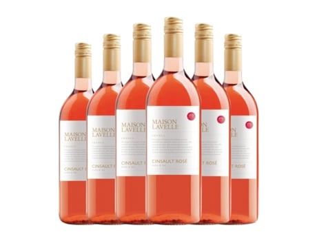 Vinho rosé MAISON LAVELLE Rosé Cinsault Vin de Pays d'Oc (1 L - 6 Unidades)