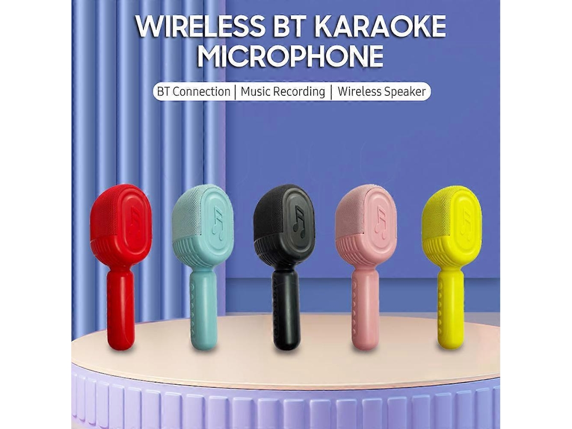 Microfone De Karaokê Bluetooth Sem Fio Hifi Recarregável De 1800 Mah, Microfone Portátil De Karaokê Para Cantar Em Festas Em Casa. Olysi Shop