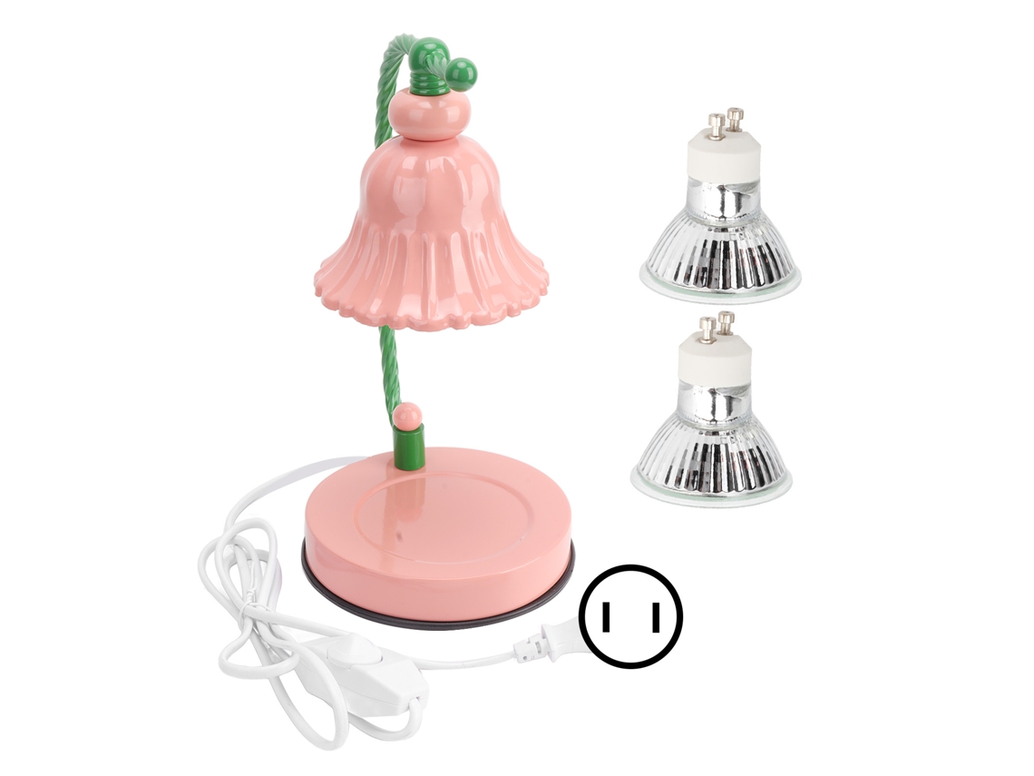 Rebe-lâmpada Aquecedora De Velas Regulável Com 2 Lâmpadas Rosa Para Decoração Residencial 110-240v Plugue Us 110v