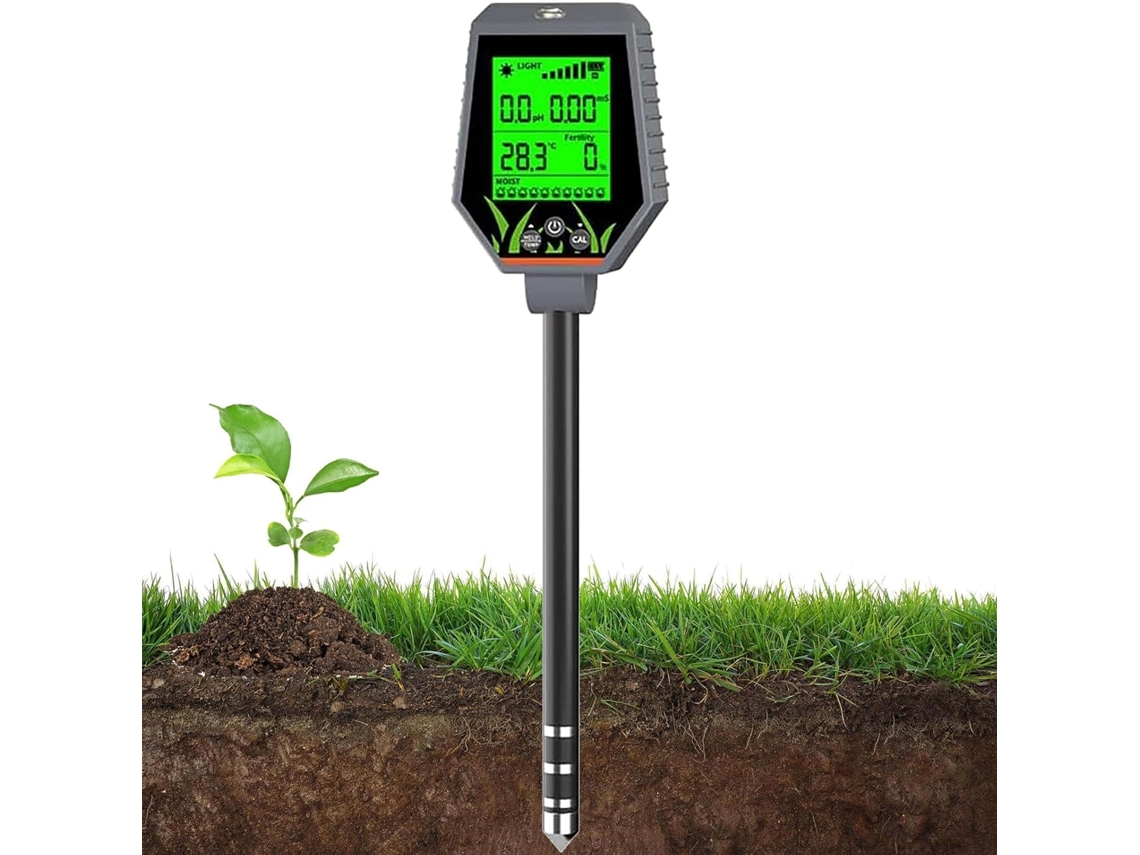 Analisador De Solo 6em 1ph, Umidade, Ce, Luz Solar, Temperatura E Do Ar Para Gramados, Fazendas Estufas