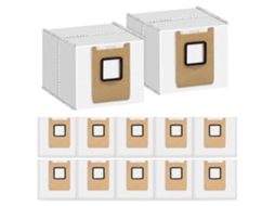 Pacote Com 12 Sacos De Pó Para Aspirador Robô Eufy E28 Omni/e25 Omni, Sacos De Aspirador De Grande Capacidade