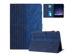 Capa para tablet inteligente em couro com relevo Webake e blocos de montar