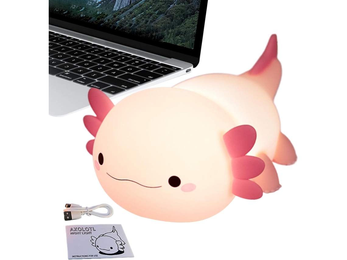 Luminária De Dream Axolotl Noturna Animal