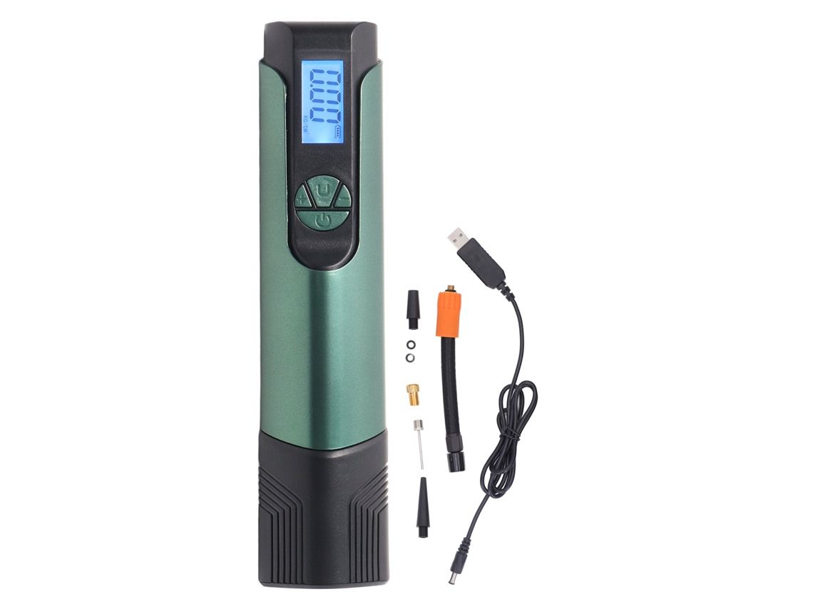 Bomba De Neumáticos Eléctrica Inalámbrica Portátil Com Tela Lcd E Luz Led 70w Para Carro