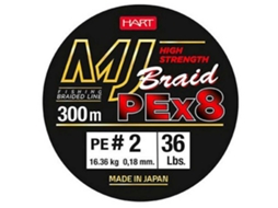 Trançado Mj 300 M Verde 0.350 Mmhart