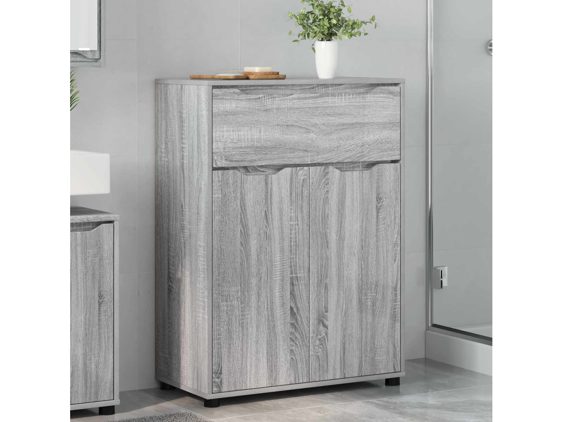Vidaxl Armário De Banheiro Cinza Sonoma 72,5 X 36,5 X 100 Cm