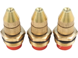 Conjunto De 3 Bicos Pulverização Em Latão Para Rosca Dn15 1/2",