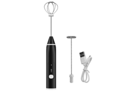 Espumador De Leite Modelo 2025, Recarregável Via Usb, Com 3 Velocidades Ajustáveis, Máquina Espumar Elétrica Portátil 2 Batedores Aço Inoxid