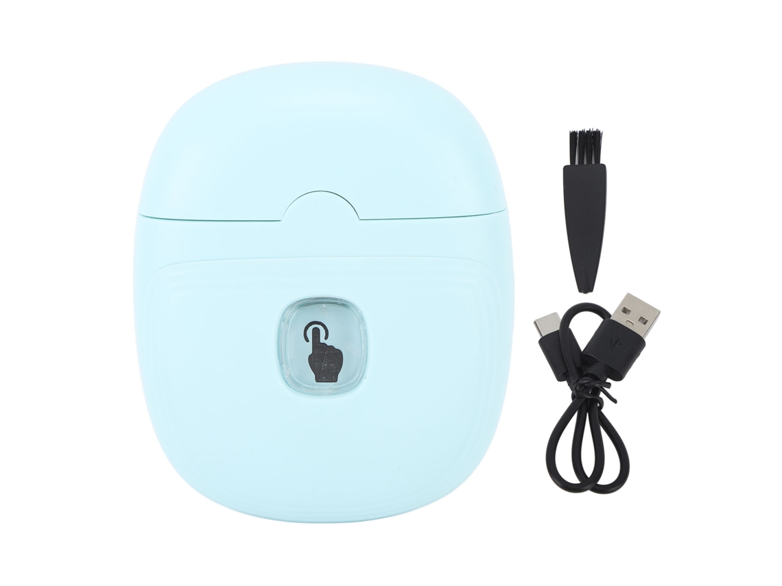 Mali aparador de Unhas Elétrico Automático 2 Velocidades Luz Led Carregamento Usb Seguro para Bebê Adulto Verde Chá