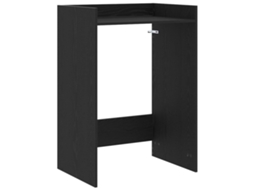 Conjunto 1 Armário Para Máquina De Lavar Vidaxl Preto Derivados De Madeira (67,5 X 48 X 97 Cm)