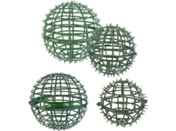 Suporte Decorativo Para Bolas De Grama Verde Abaodam, Conjunto De 4 Peças, Plástico Resistente E Respirável, E