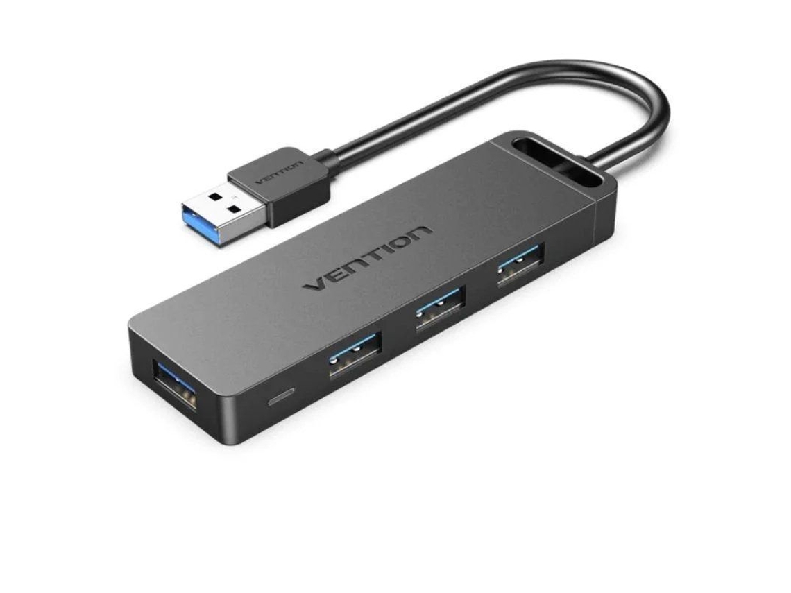 Hub Usb 3.0 VENTION Chlbf/ 4Xusb/ Microusb Pd/ 1M