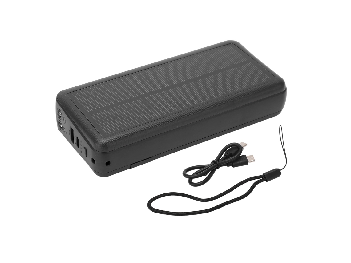 2026 bateria Solar Portátil 30000mah com Luz Led Branca Carregador para Camping Ao Ar Livre