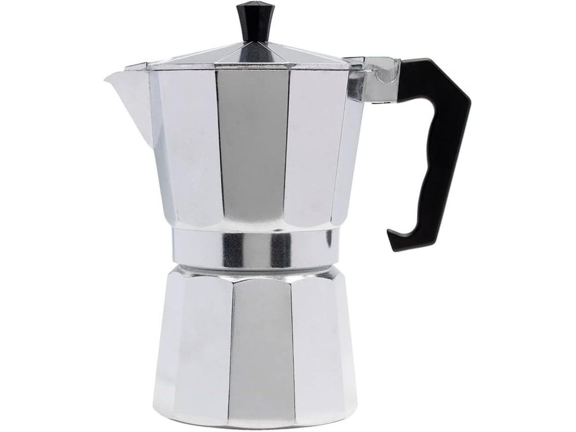 Cafeteira Italiana Mimo Style em Alumínio 300ml para 6 Cafés ELORY