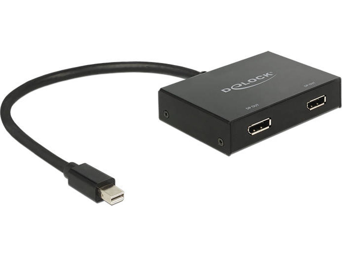 Cabo de Dados DELOCK (Mini DisplayPort - 30 cm - Preto)