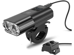 Farol De Bicicleta 1000 Lúmens Com Bateria Externa 4000 Mah, Ideal