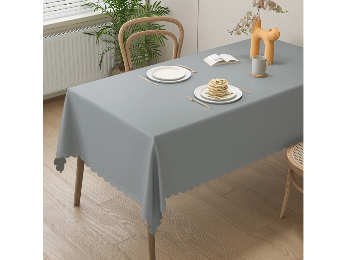 Toalha De Mesa Retangular De Pele De Cordeiro Verde, À Prova Dágua(140200cm), Antiderrapante E Resistente Ao Desgaste, Adequada Para Cozinhas E Fe
