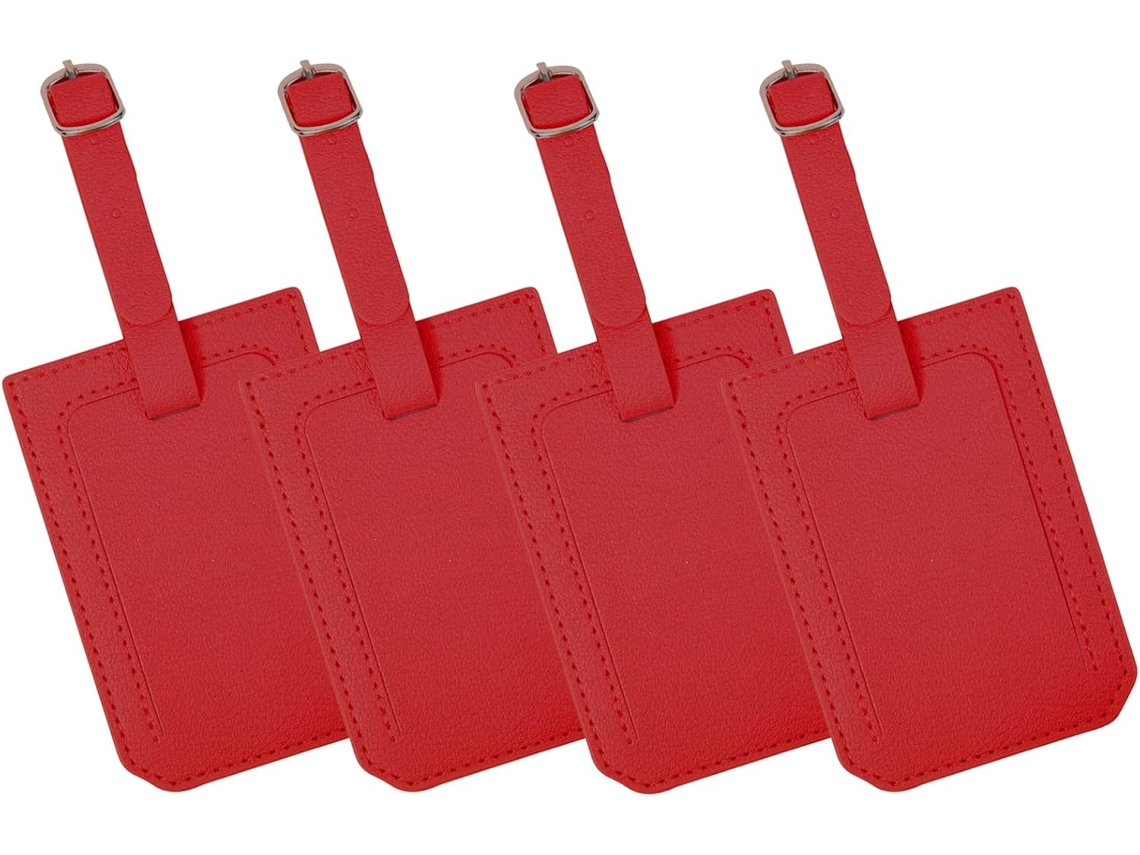 Conjunto de 10 Etiquetas de Bagagem Silicone com Argola BRILVIBERA