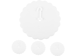 Kombiuda Conjunto De 4-ganchos Adesivos Para Cortina Cama, Para Dossel De Teto, Suporte Adesivo Para Dossel De Quarto