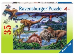 Puzzle RAVENSBURGER Dinosaur Playground 35 Peças Animais
