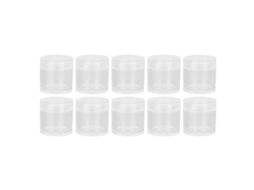 10pcs Recipiente De Uñas Transparente Impermeável Pp Para Unhas Falsas Acessórios De Jóias E Maquiagem