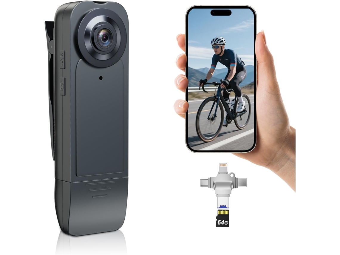 Mini Câmera Corporal Hd 1080p, Modelo Mais Recente de 2025, Atualização de 2025 com Visão Noturna, B AQUAFORGE