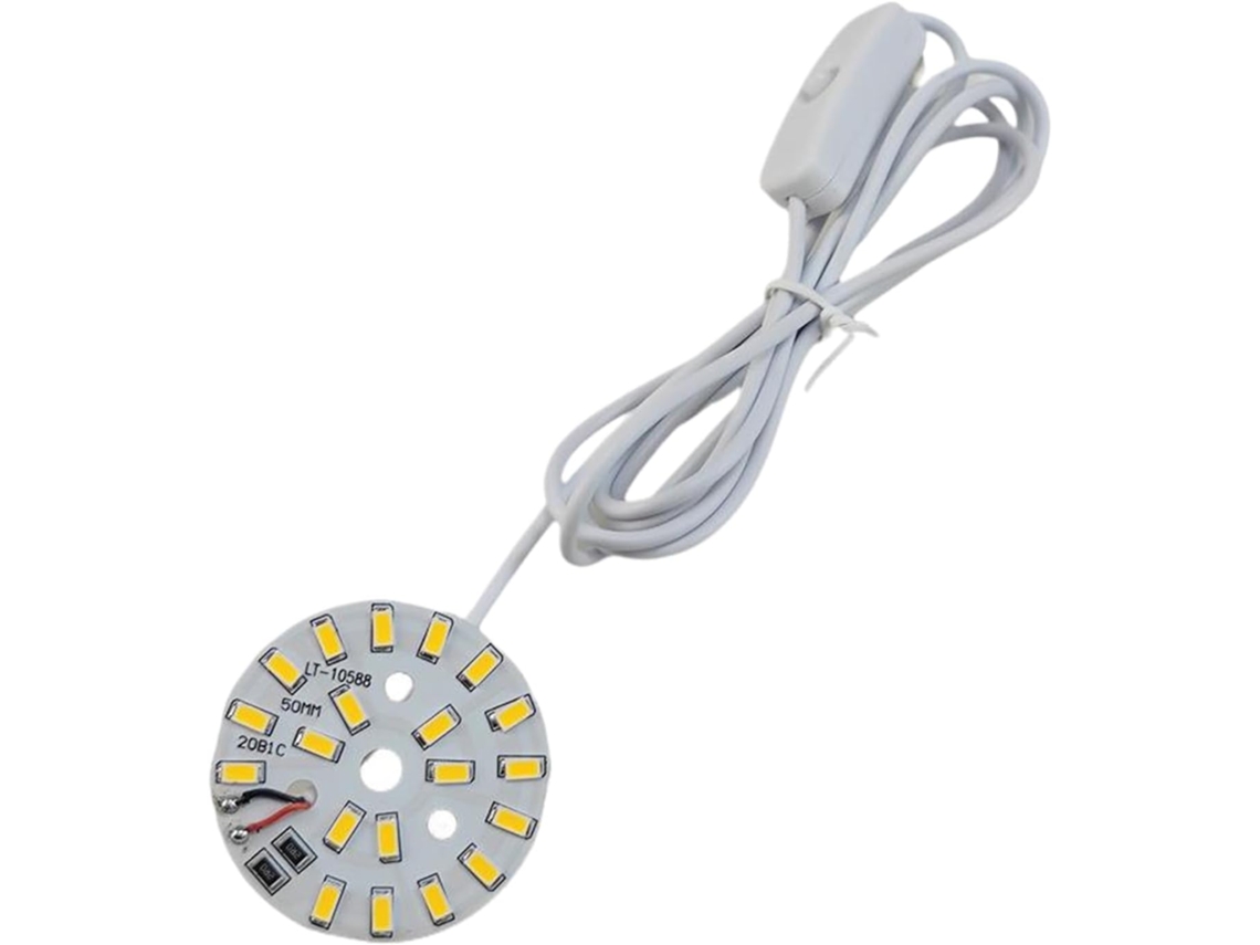 Luz Noturna Usb Com Leds Multicoloridos. Fabricada Materiais Simples E