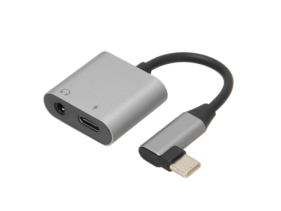 Adaptador de Áudio Digital USB-C para 3,5 mm com Fonte de Alimentação CHABERLU
