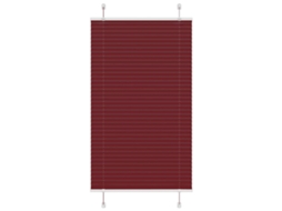 Vidaxl Plissado Cego Bordéus Vermelho 80x100 Cm Largura Tecido 79,4 Cm