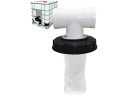 Tampa em formato de T para tanque IBC de 1000L com filtro de nylon lavável de 16 litros