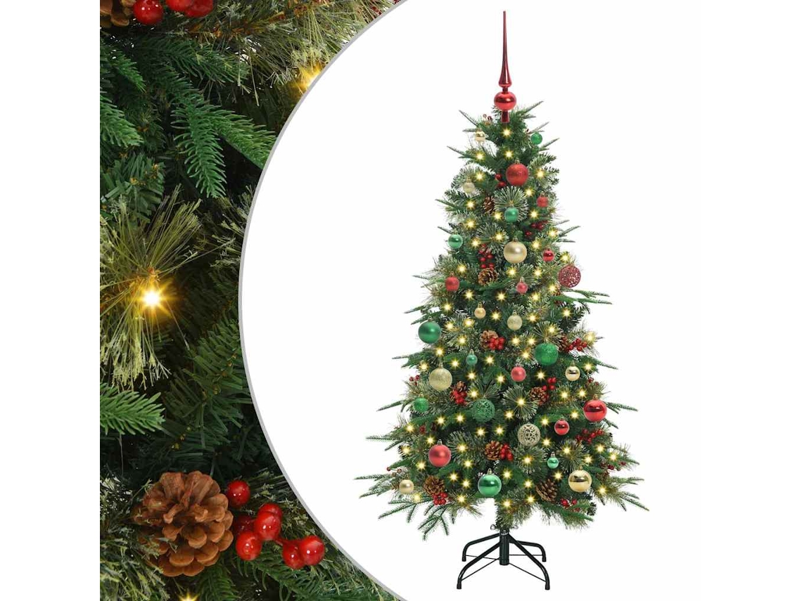 Conjunto 1 Decoração De Natal Vidaxl Verde Plástico (150 Cm)