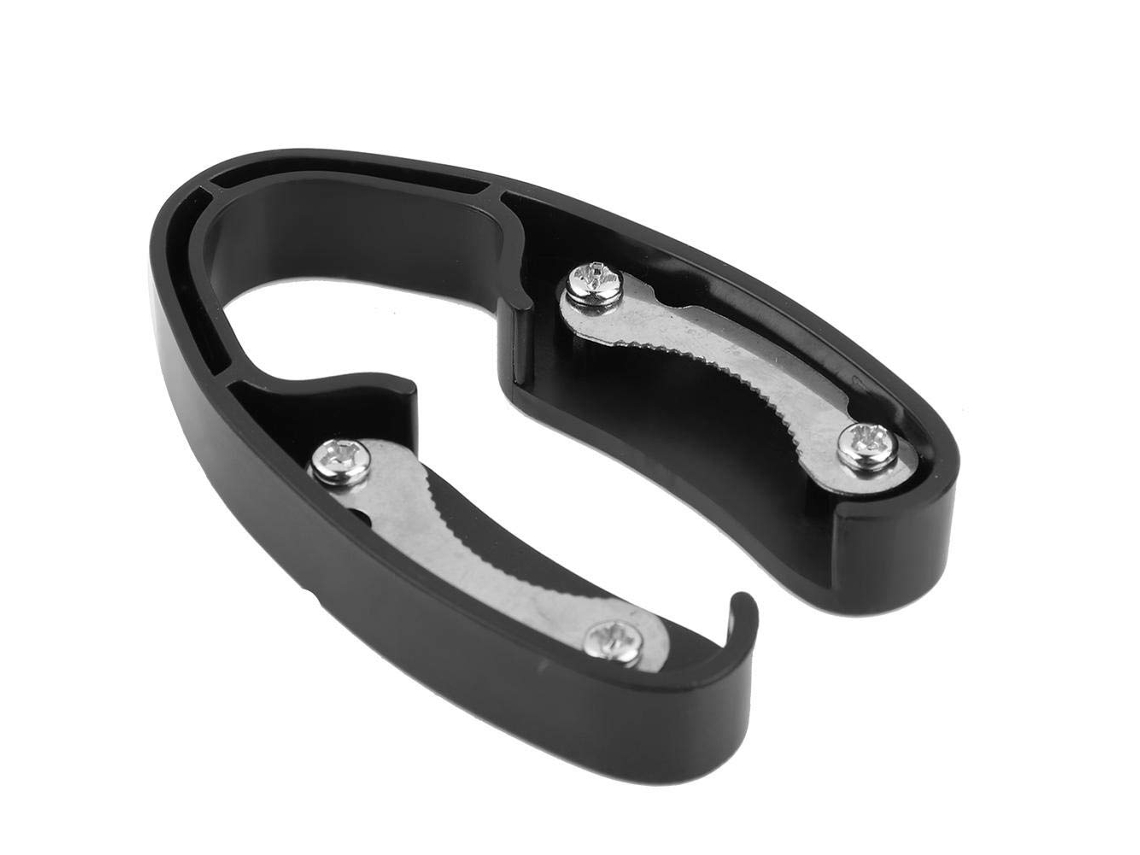 Abridor de garrafas fácil de usar, com rolos de vinho reutilizáveis, leve, resistente, bonito e seguro para abrir. - Preto-aquaforge