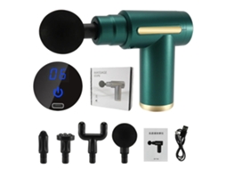 Pistola de Massagem Muscular com Tela Led para Fáscia, Massageador Muscular de Tecidos Profundos MDUG (verde)