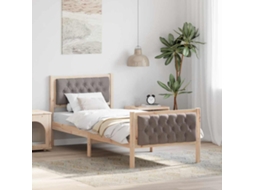 Vidaxl Estrutura Da Cama Cinzento-acastanhado 80 X 200 Cm