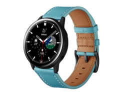 Bracelete de Couro Genuíno azul para Samsung Galaxy Watch 41/42mm 20mm XIAOMOYU