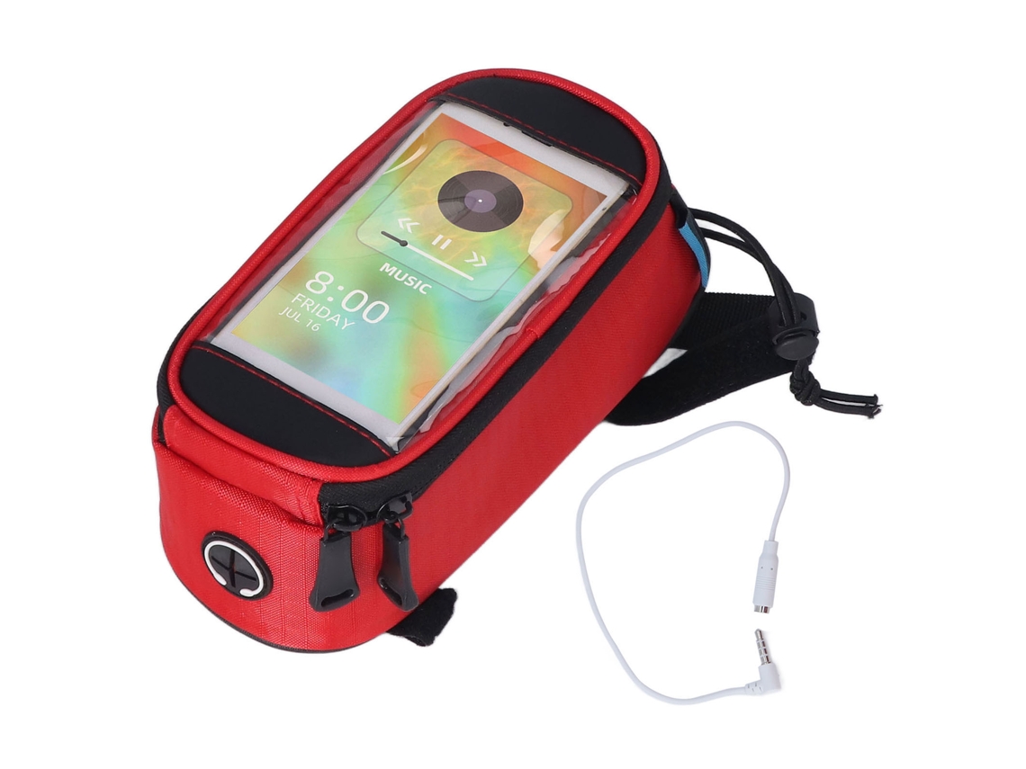 Bolsa de Telefone para Bicicleta com Grande Espaço e Tela Tática S/MARCA