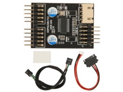 Adaptador Usb De 9 Pinos Para Dual 9 Pinos Cartão De Transferência 1 Para 2 Com Cabo De Alimentação Sata