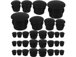 Tampões De Nylon Para Furos Em Móveis E Armários, Acabamento Profissional, Pretos E Com Toque Decorativo, 200 Peças Para