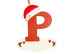 Decoração De Natal Personalizada Em Forma De Letra P Com Laxiscreed Para Um Ambiente Festivo E Elegante