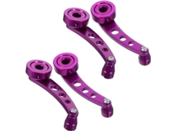 Kit De 4 Peças Para Maçaneta De Porta De Carro Com Manivela Para Vidro, Roxo
