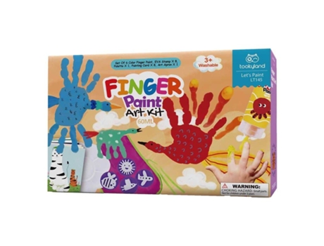 Kit Pintura De Dedos Infantil Juego De Manualidades Para Niños Jucosurvolumen