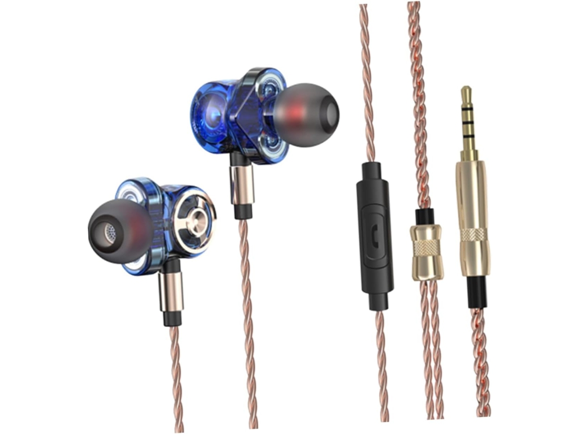 Fones de Ouvido Intra auriculares com Microfone, Fone de Ouvido Estéreo Esportivo com Graves Profundos. SFUSHOS