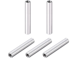 Conjunto de 5 Espaçadores Fêmea Redondos de Alumínio M3x55mm para Drones CHABERLU