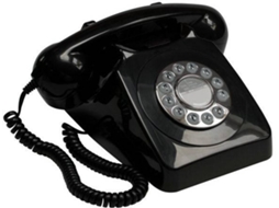 Telefone GPO RETRO 746 Com Fio Preto