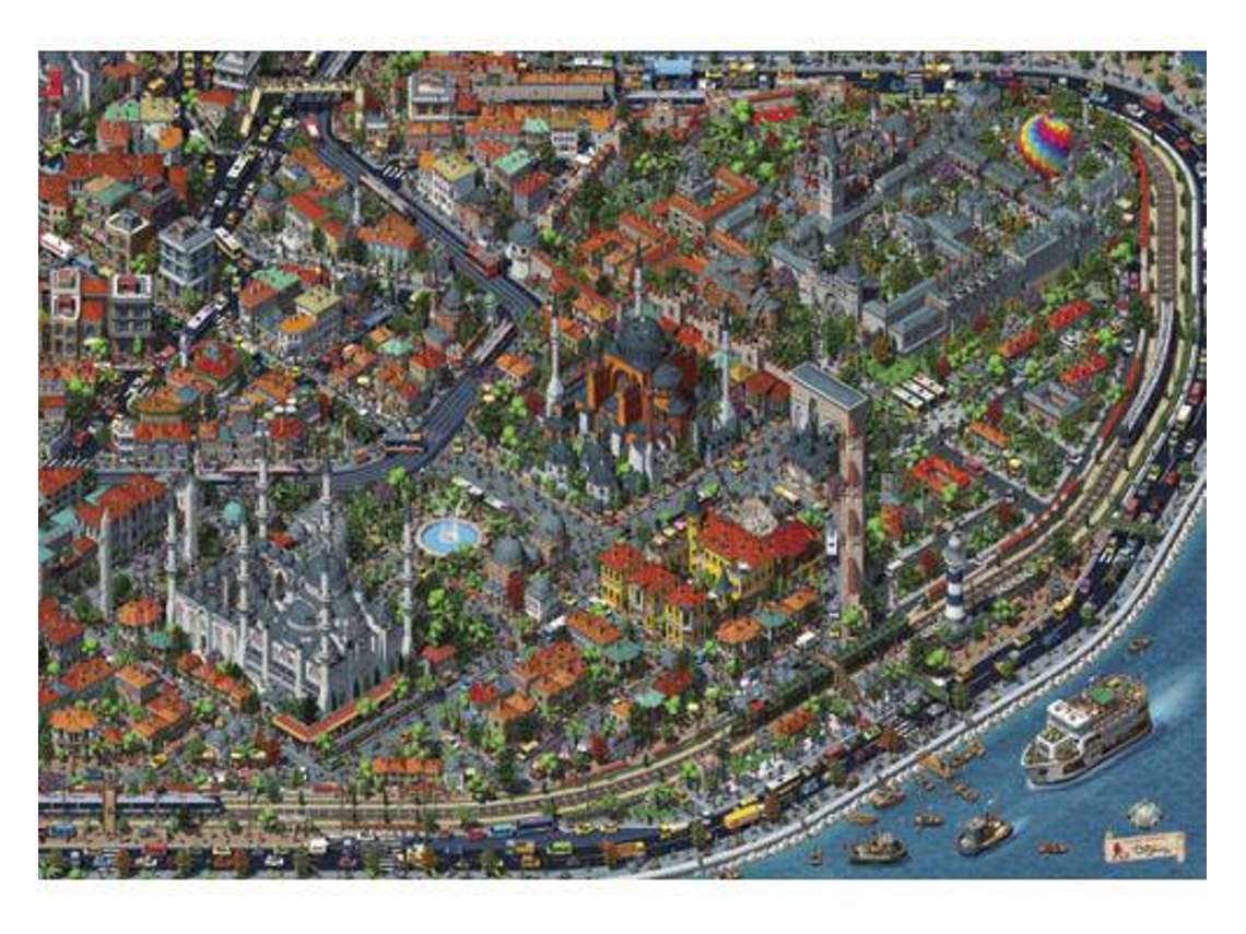 Puzzle Anatolian Vista Aérea de Istambul 3000 Peças