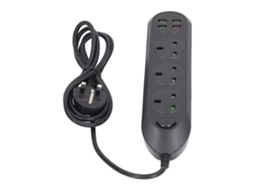 Laxiscreed Tomada Multifuncional 3000w Com 3 Tomadas E 4 Portas Usb Para Maior Praticidade