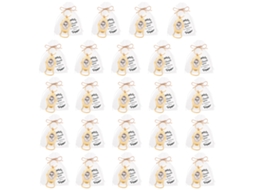 Laxiscreed Chaveiro Abridor De Garrafas Gold Pack De 24 - Presente Criativo Ou Para Casamento