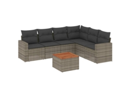 Garden Sofa Set, Garden Sofa Sets Vidaxl Cinzeto Rattan / Vime (n/a)