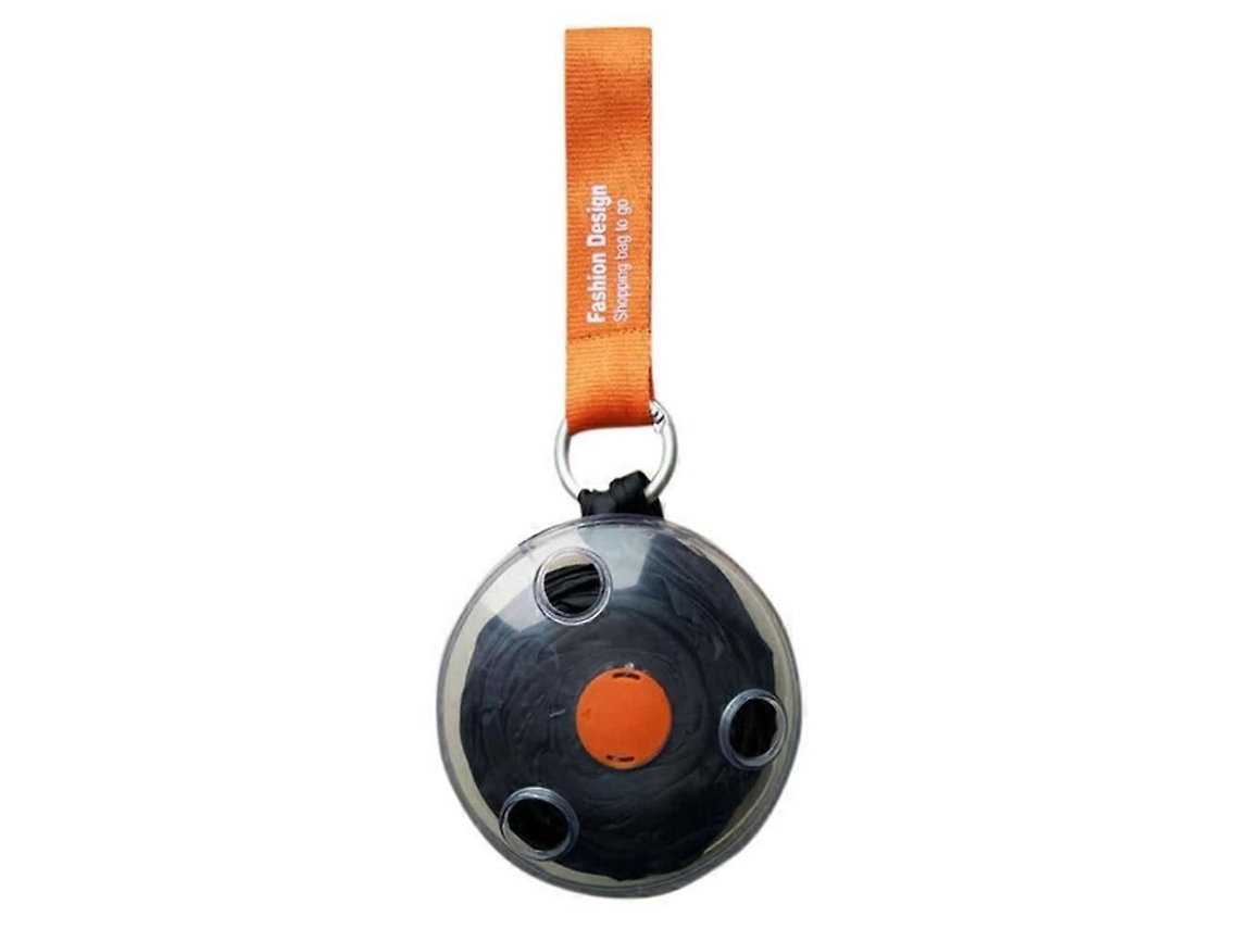 Sacola de Armazenamento Ultracompacta, Portátil, Dobrável e Telescópica, para Compras em Formato de Disco, Preta. GOKOCO