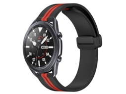 Pulseira De Silicone Dobrável Com Fecho Magnético Para Samsung Galaxy Watch3 (45 Mm E 22 Mm).